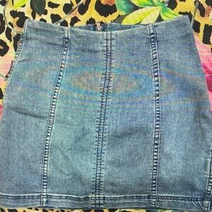 Free People Denim Blue Women's Skirt